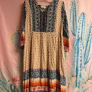 Reborn J Boho Patterned Dress